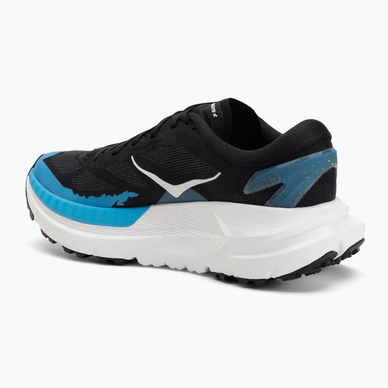 Scarpe da corsa da uomo Hoka Mafate X nero/azzurro cielo 3