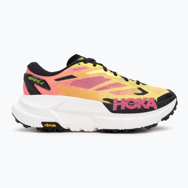 Scarpe da corsa da uomo Hoka Mafate X neon hoka citrus/neon rose 2
