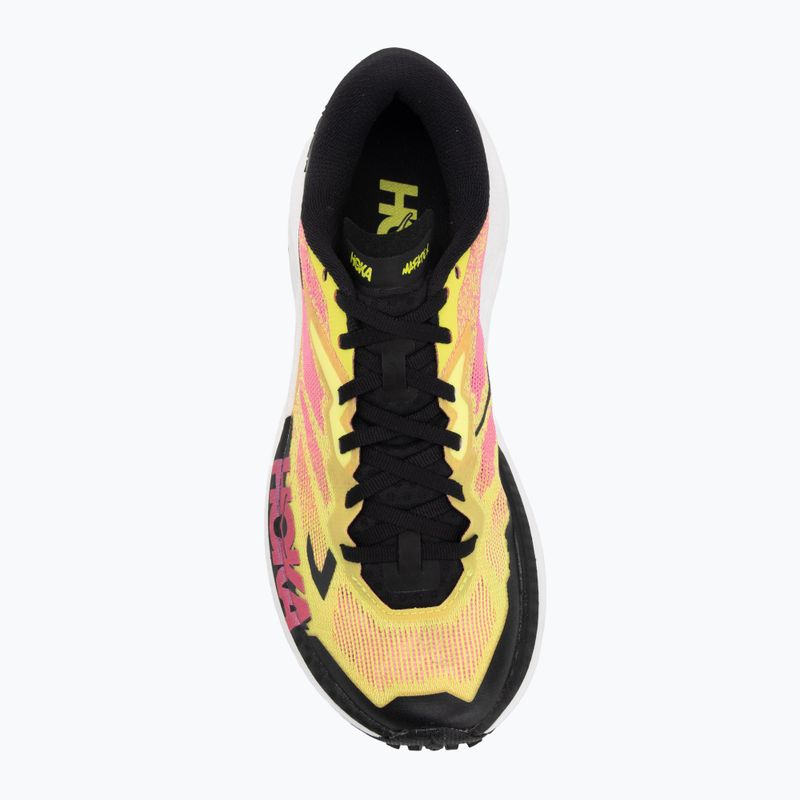 Scarpe da corsa da uomo Hoka Mafate X neon hoka citrus/neon rose 5