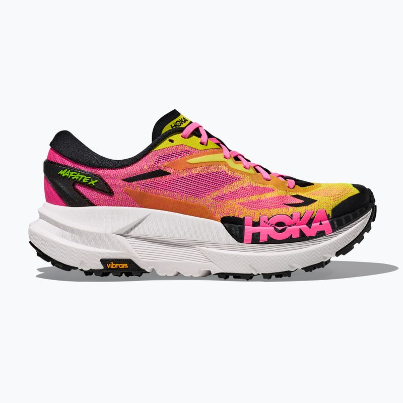 Scarpe da corsa da uomo Hoka Mafate X neon hoka citrus/neon rose 2