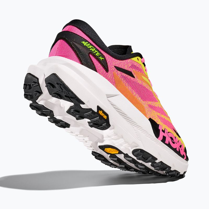 Scarpe da corsa da uomo Hoka Mafate X neon hoka citrus/neon rose 5
