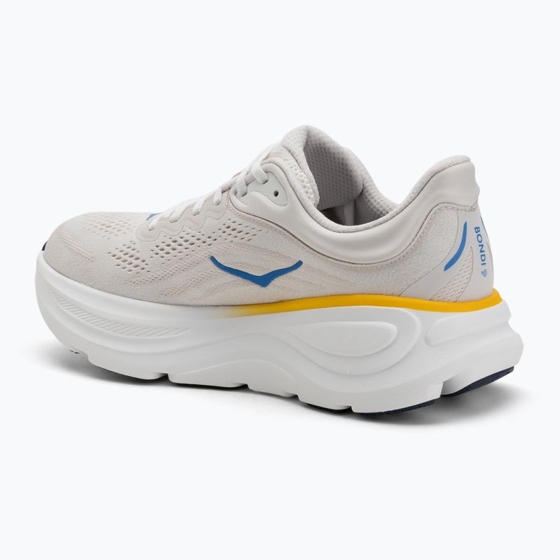 Scarpe da corsa da uomo HOKA Bondi 9 bianco/grout 3