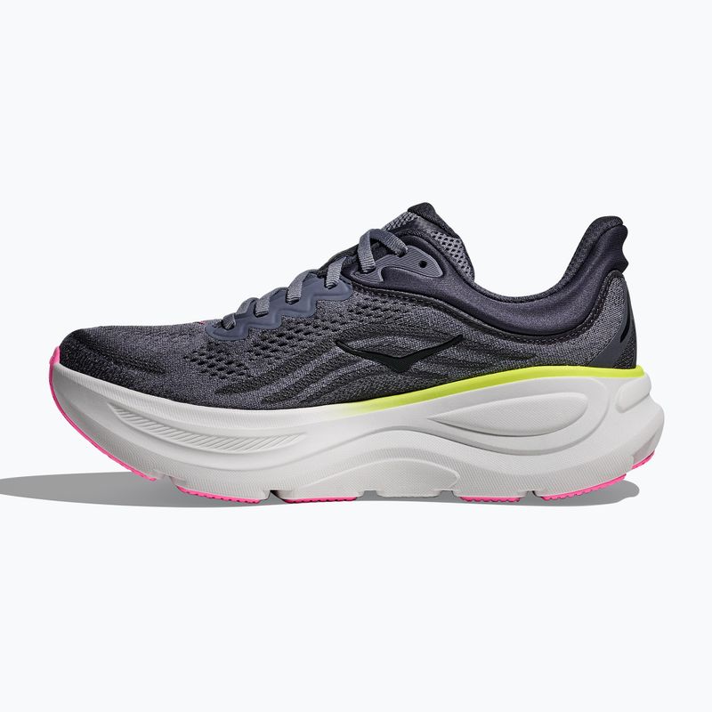 Scarpe da corsa da donna HOKA Bondi 9 grigio carbone/grigio cielo 3
