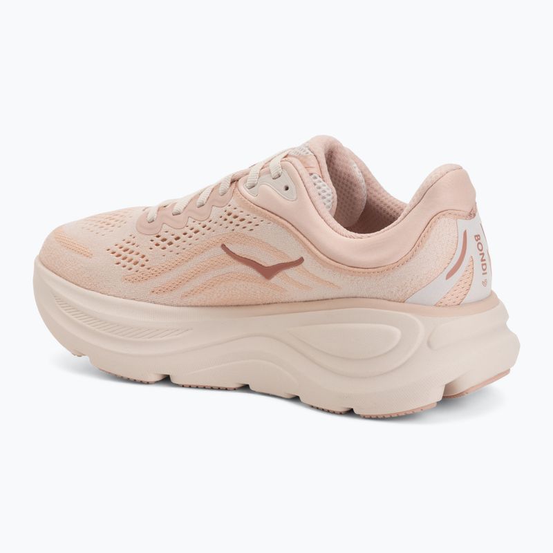 Scarpe da corsa donna Hoka Bondi 9 rose latte/rose cream 3
