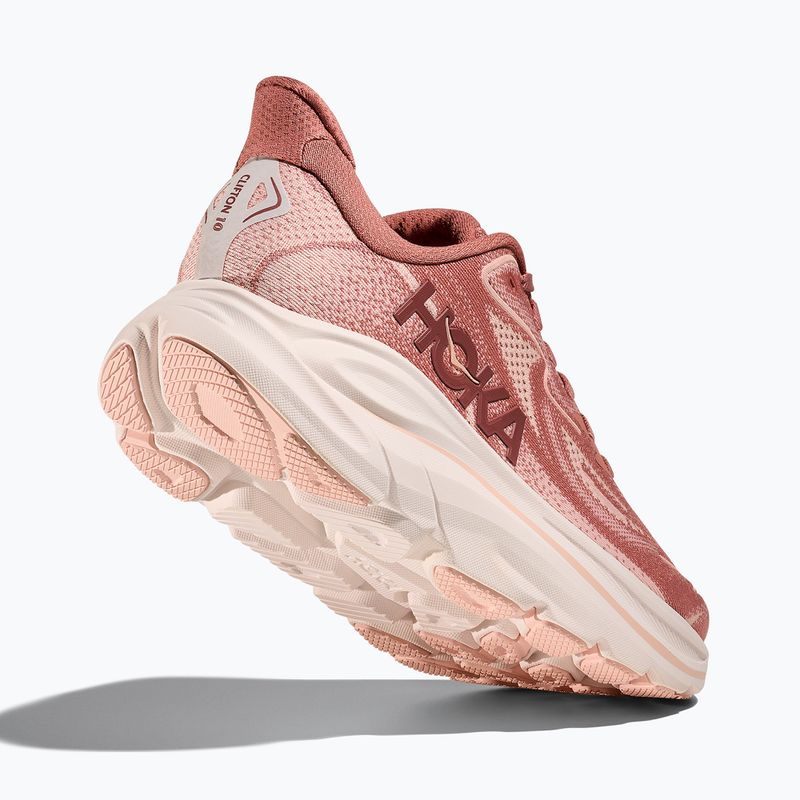 Scarpe da corsa da donna HOKA Clifton 10 blush/rose latte 5