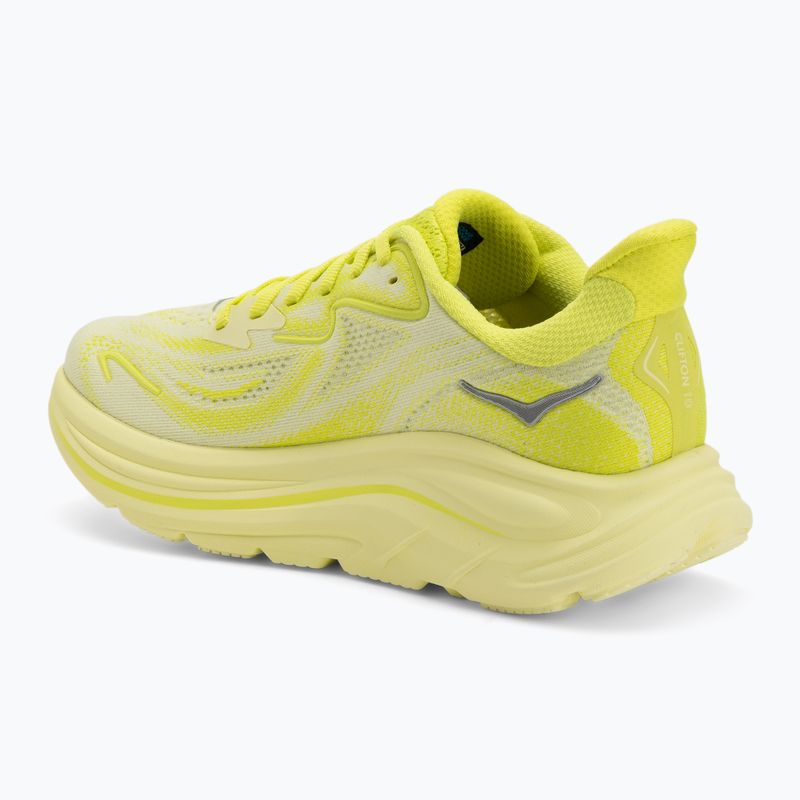 Scarpe da corsa da donna HOKA Clifton 10 neon hoka citrus/sunlight 3