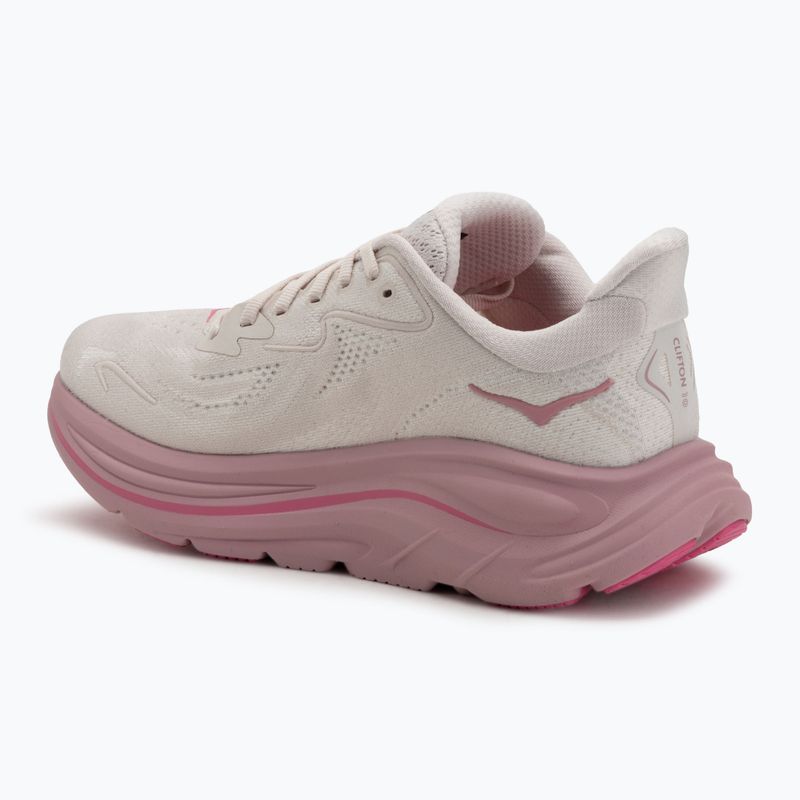 Scarpe da corsa da donna HOKA Clifton 10 rosa crema/rosa secco 3