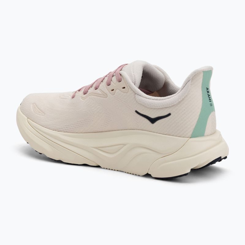 Scarpe da corsa da donna HOKA Arahi 8 rosa crema/alabastro 3