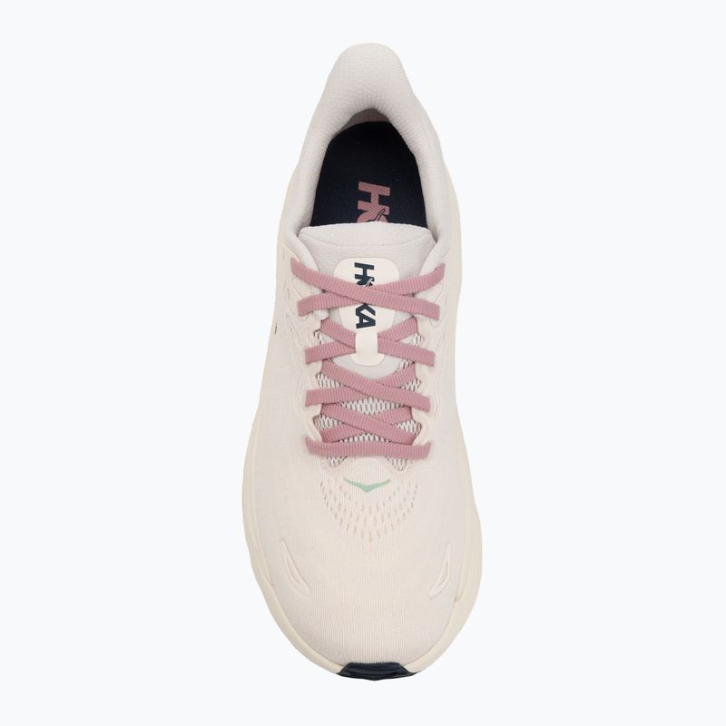 Scarpe da corsa da donna HOKA Arahi 8 rosa crema/alabastro 5