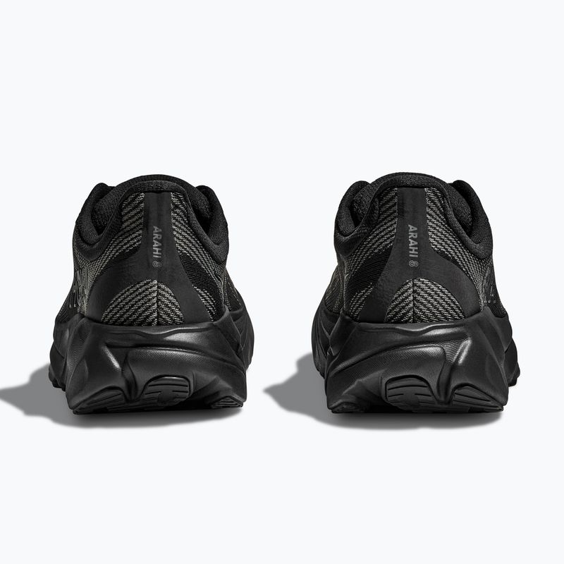 Scarpe da corsa da uomo HOKA Arahi 8 Wide nero/nero 6
