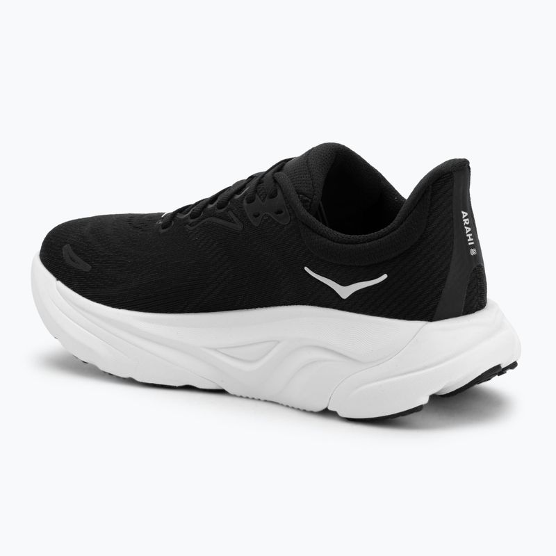 Scarpe da corsa da donna HOKA Arahi 8 Wide nero/bianco 3