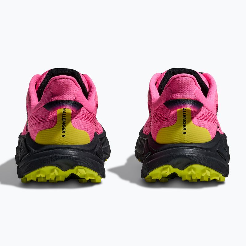 Scarpe da corsa da donna HOKA Challenger 8 neon rose/black 6