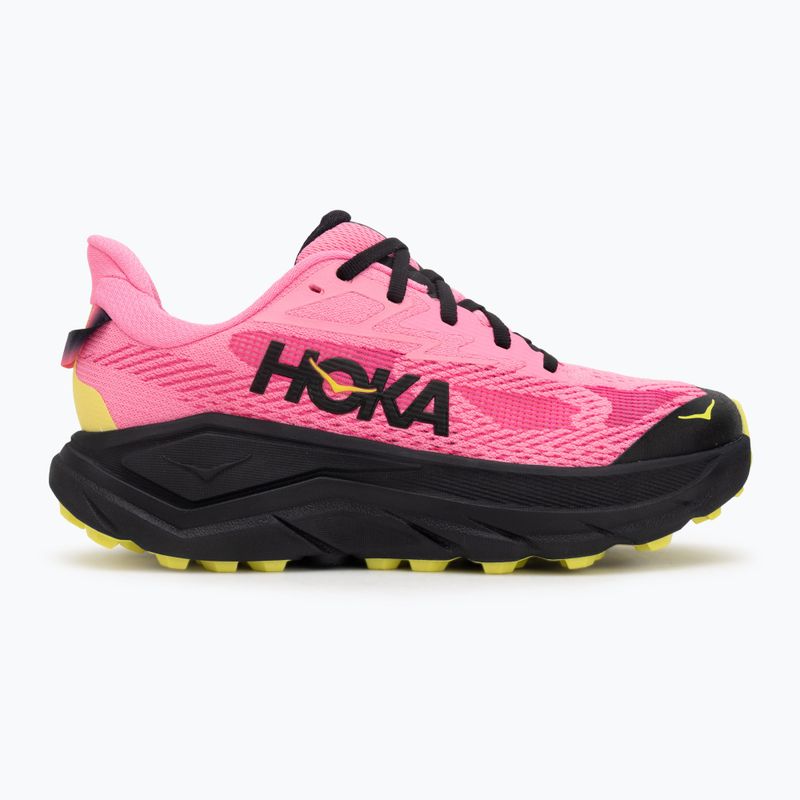 Scarpe da corsa da donna HOKA Challenger 8 neon rose/black 2