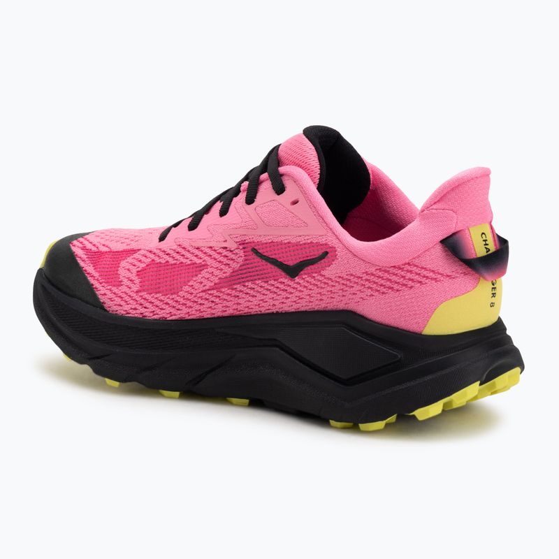 Scarpe da corsa da donna HOKA Challenger 8 neon rose/black 3