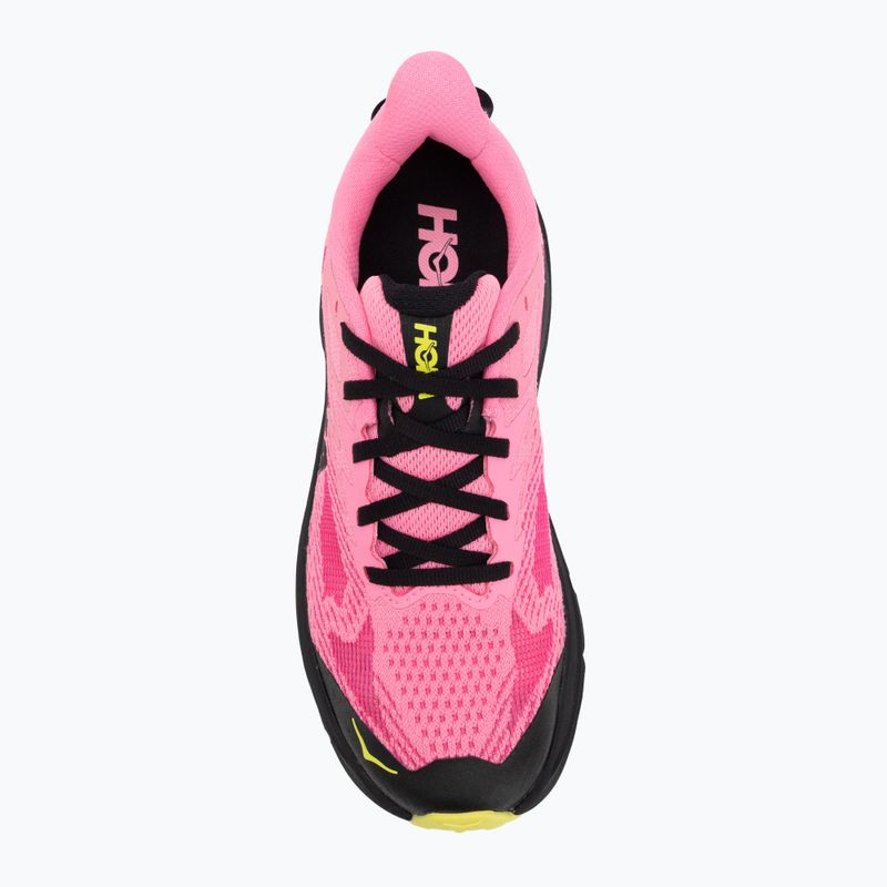 Scarpe da corsa da donna HOKA Challenger 8 neon rose/black 5