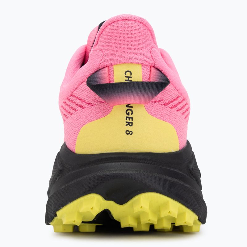 Scarpe da corsa da donna HOKA Challenger 8 neon rose/black 6