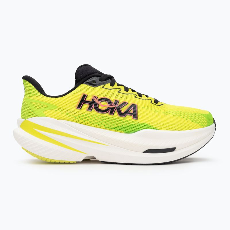 Scarpe da running uomo Hoka Mach X 3 neon hoka citrus/neon lime 2