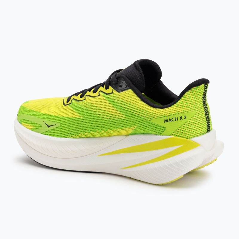 Scarpe da running uomo Hoka Mach X 3 neon hoka citrus/neon lime 3