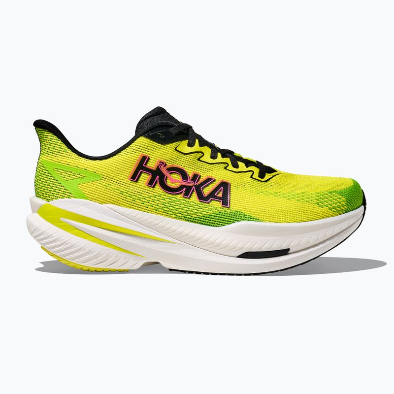 Scarpe da running uomo Hoka Mach X 3 neon hoka citrus/neon lime 2