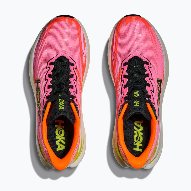 Scarpe scarpe da corsa donna Hoka Mach X 3 neon rose/neon tangerine 8