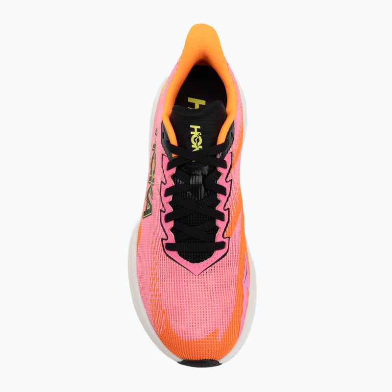 Scarpe scarpe da corsa donna Hoka Mach X 3 neon rose/neon tangerine 5