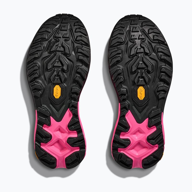 Scarpe da corsa da uomo HOKA Mafate 5 rosa neon/nero 7