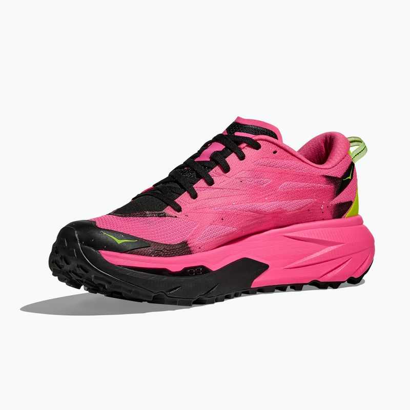 Scarpe da corsa da donna HOKA Matafe 5 neon rose/black 4
