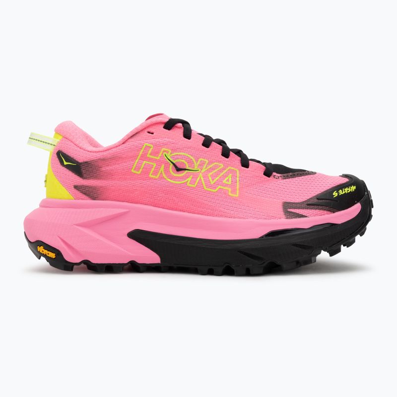 Scarpe da corsa da donna HOKA Matafe 5 neon rose/black 2