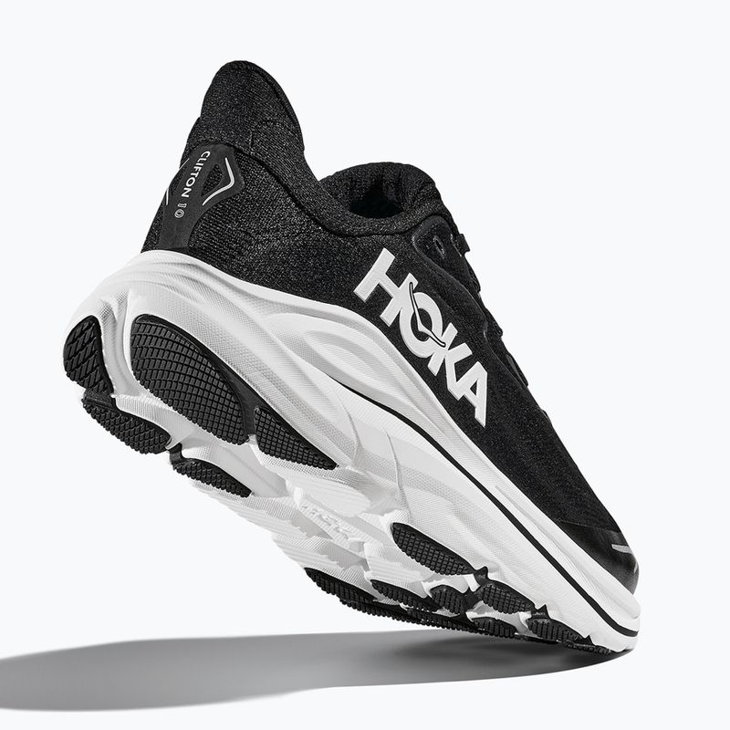 Scarpe da corsa per bambini HOKA Clifton 10 black/white 12