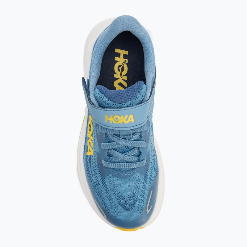 Scarpe da corsa per bambini HOKA Clifton 10 alpine blue/foggy night 5