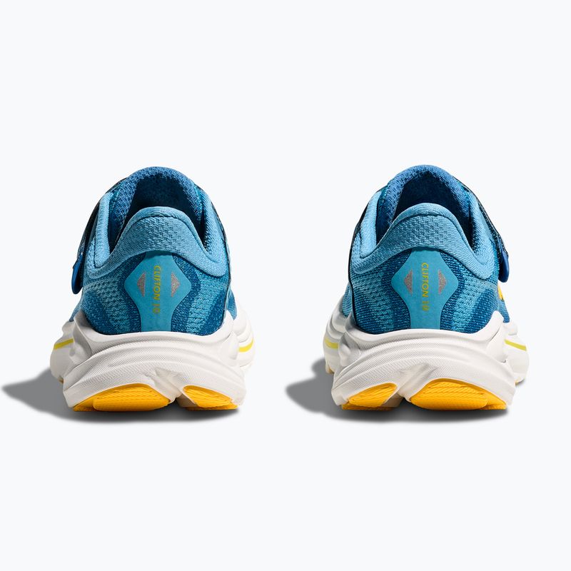 Scarpe da corsa per bambini HOKA Clifton 10 alpine blue/foggy night 13
