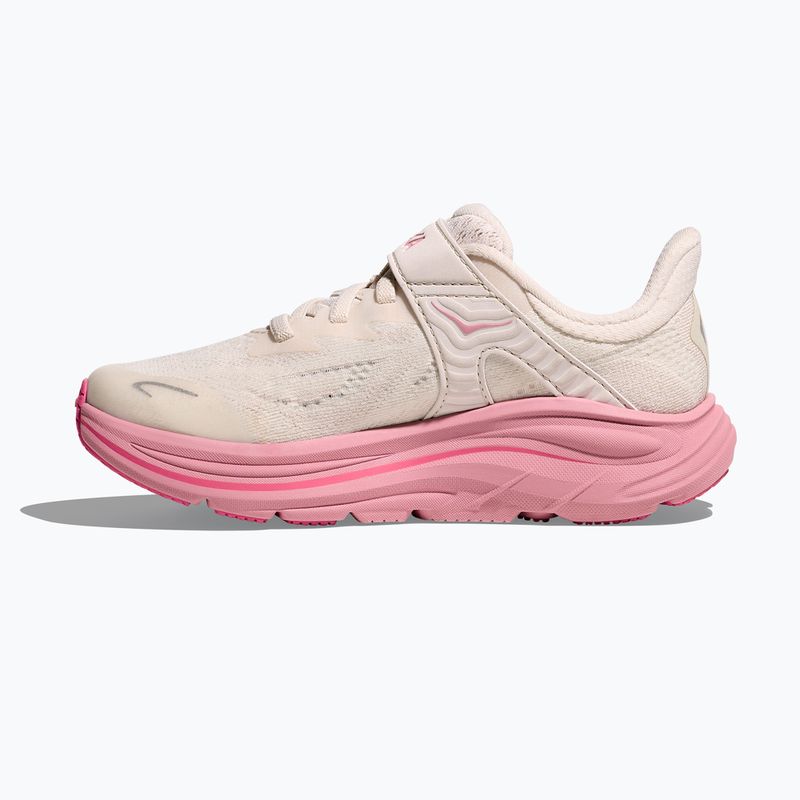 HOKA Clifton 10 crema rosa/rosa secca, scarpe da corsa per bambini 10