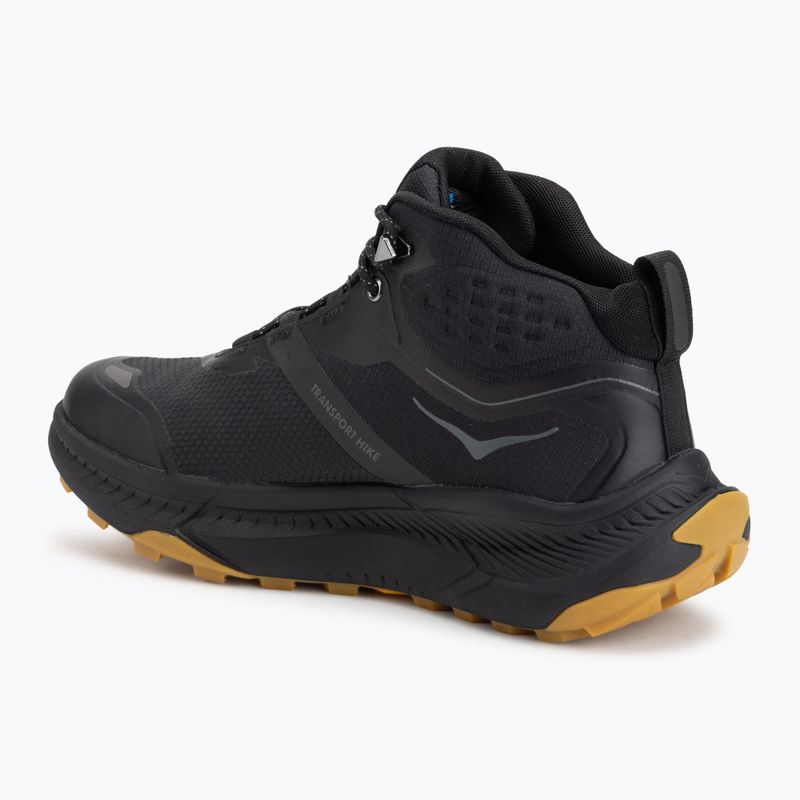 Scarpe da trekking da uomo HOKA Transport Hike GTX nero/nero 3