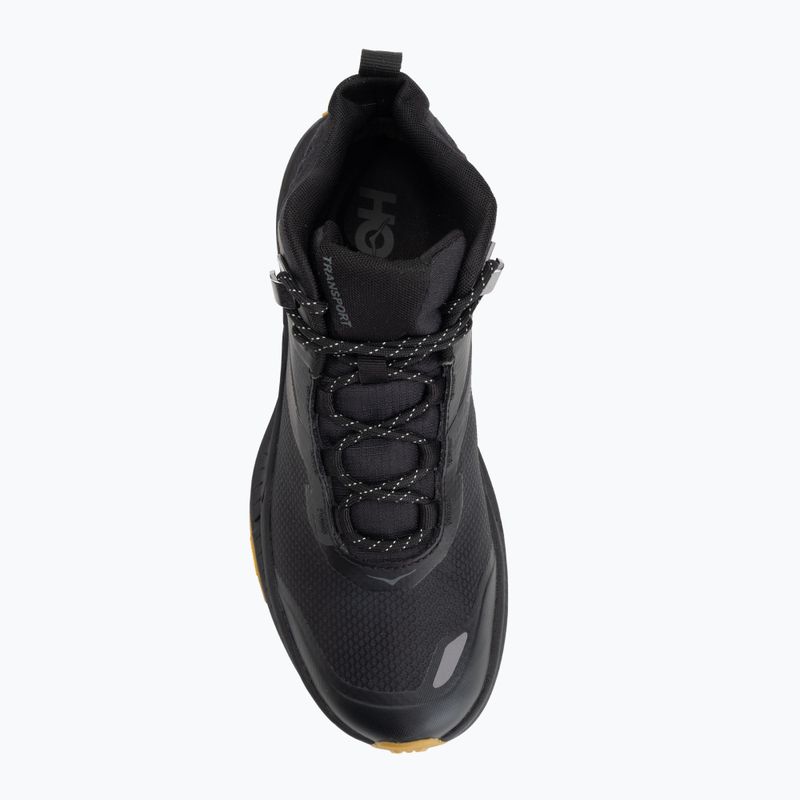 Scarpe da trekking da uomo HOKA Transport Hike GTX nero/nero 5