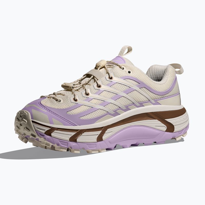 Scarpe HOKA Mafate Three 2 Wordmark Alabaster/Iris Flower 4