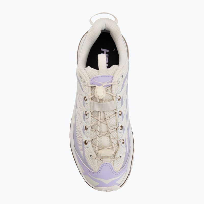 Scarpe HOKA Mafate Three 2 Wordmark Alabaster/Iris Flower 5