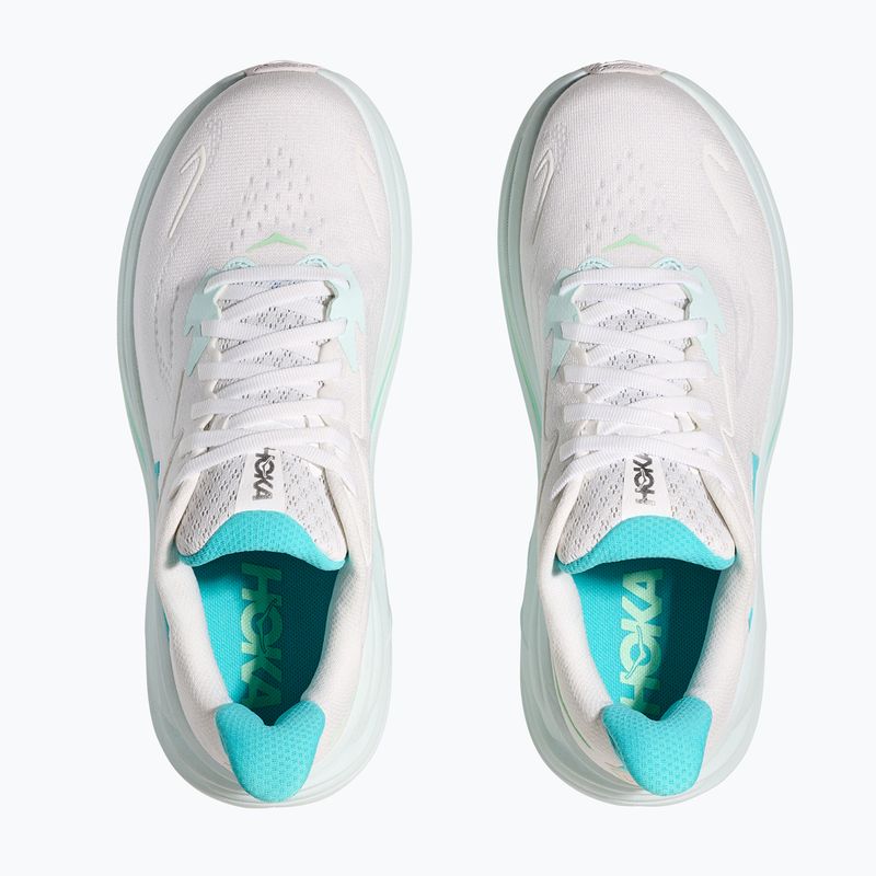Scarpe da corsa da donna HOKA Clifton 10 bianco/rosa elettrico 5