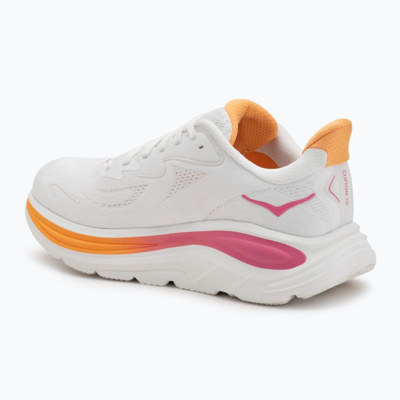 Scarpe da corsa da donna HOKA Clifton 10 bianco/rosa elettrico 3