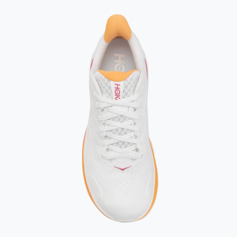 Scarpe da corsa da donna HOKA Clifton 10 bianco/rosa elettrico 5