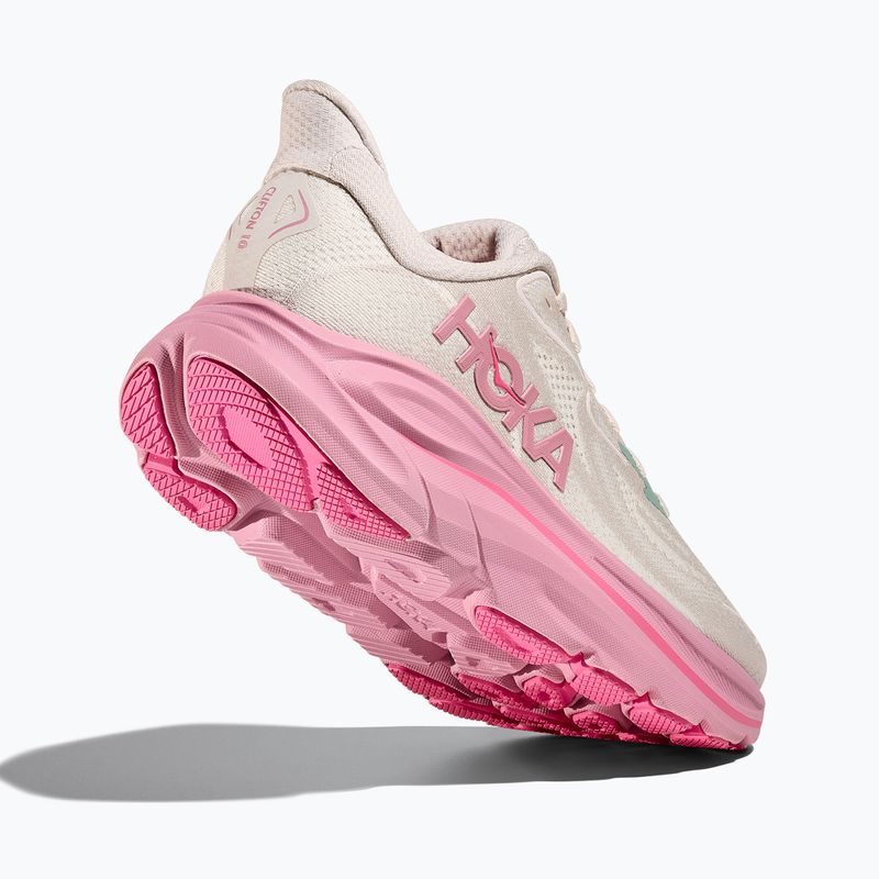 Scarpe da corsa da donna HOKA Clifton 10 Wide rose cream/dried rose 5