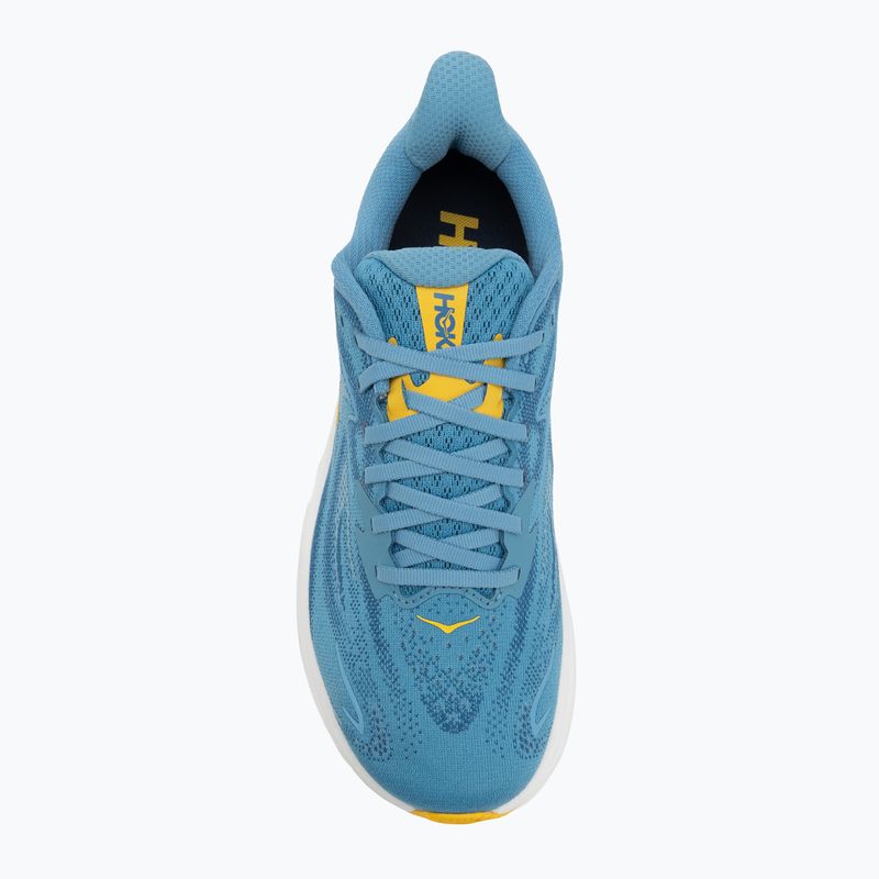 Scarpe da corsa da uomo HOKA Clifton 10 Wide alpine blue/foggy night 5
