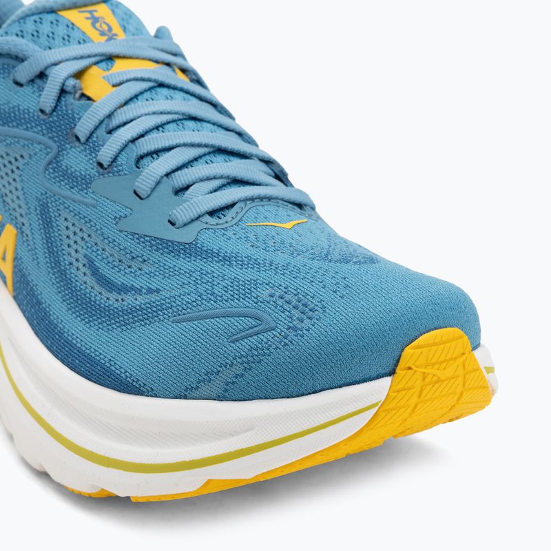 Scarpe da corsa da uomo HOKA Clifton 10 Wide alpine blue/foggy night 7