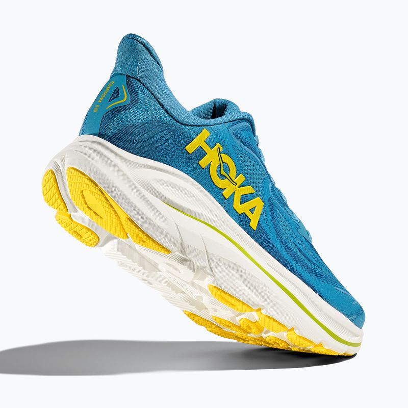 Scarpe da corsa da uomo HOKA Clifton 10 Wide alpine blue/foggy night 5