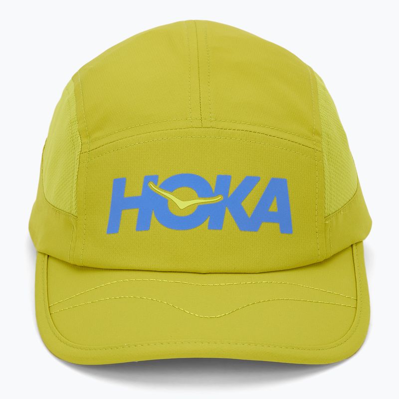 Cappellino con visiera HOKA Run verde pisello 2