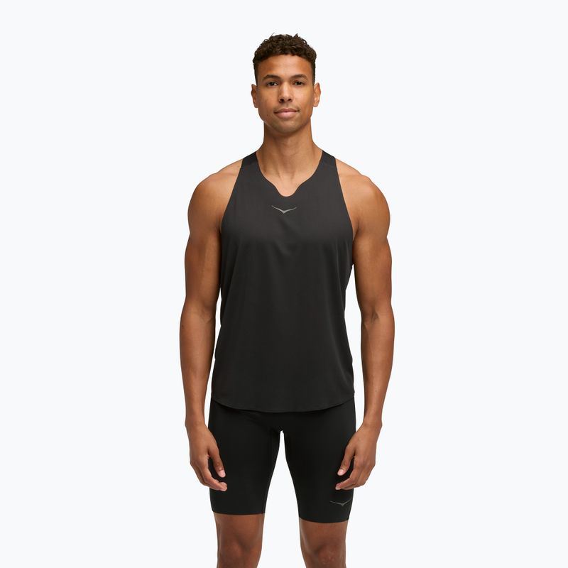 Maglietta da corsa uomo HOKA Race Singlet hoka black