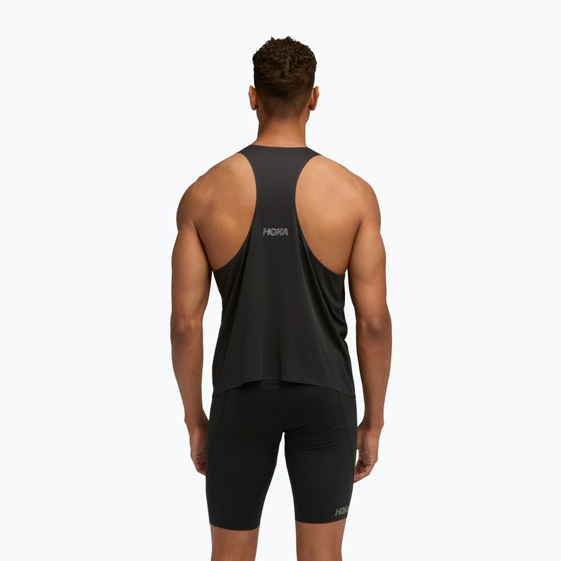 Maglietta da corsa uomo HOKA Race Singlet hoka black 3