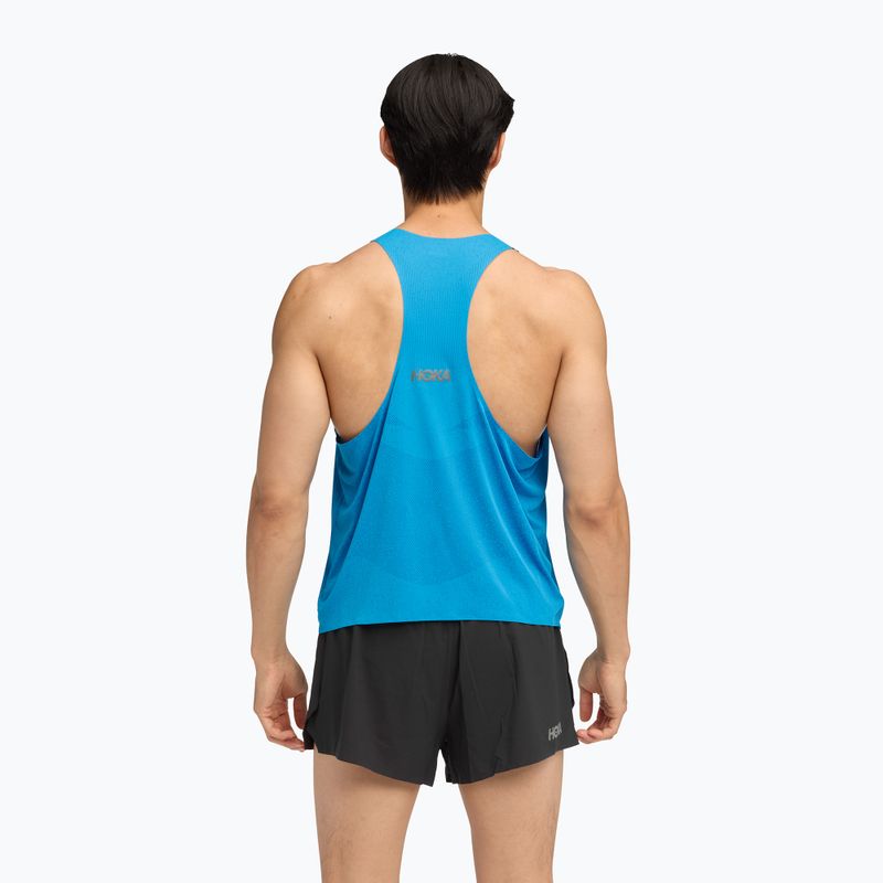 Maglietta da corsa uomo HOKA Race Singlet hoka blue 3