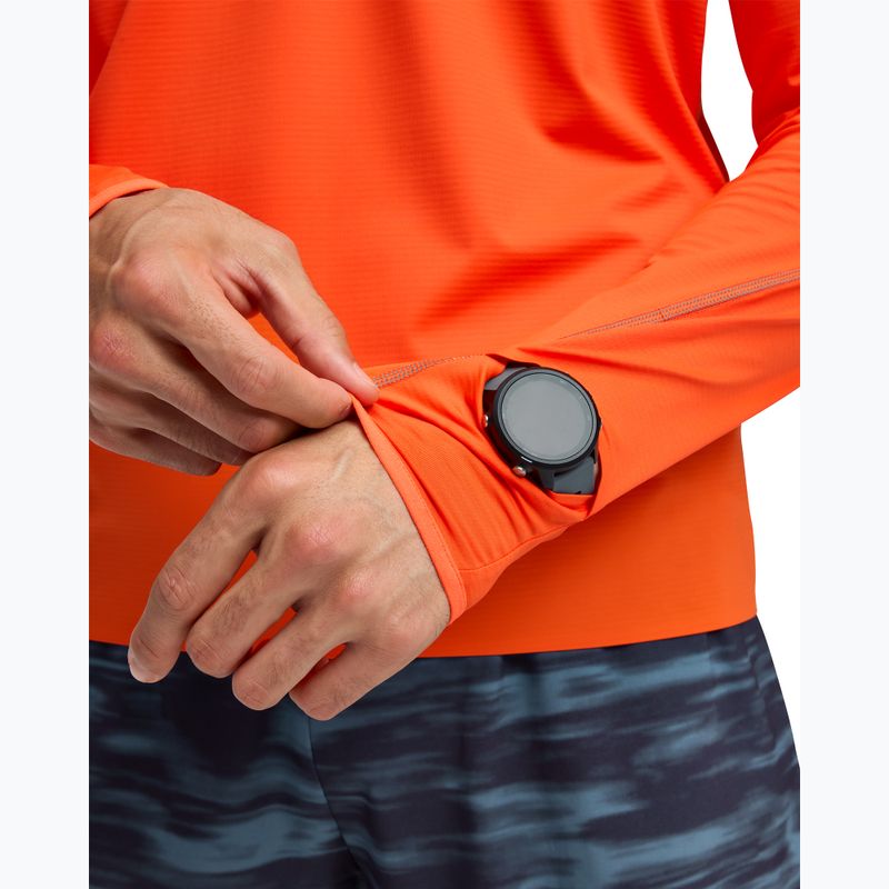 Felpa da corsa HOKA GlideTech Quarter Zip lava da uomo 5