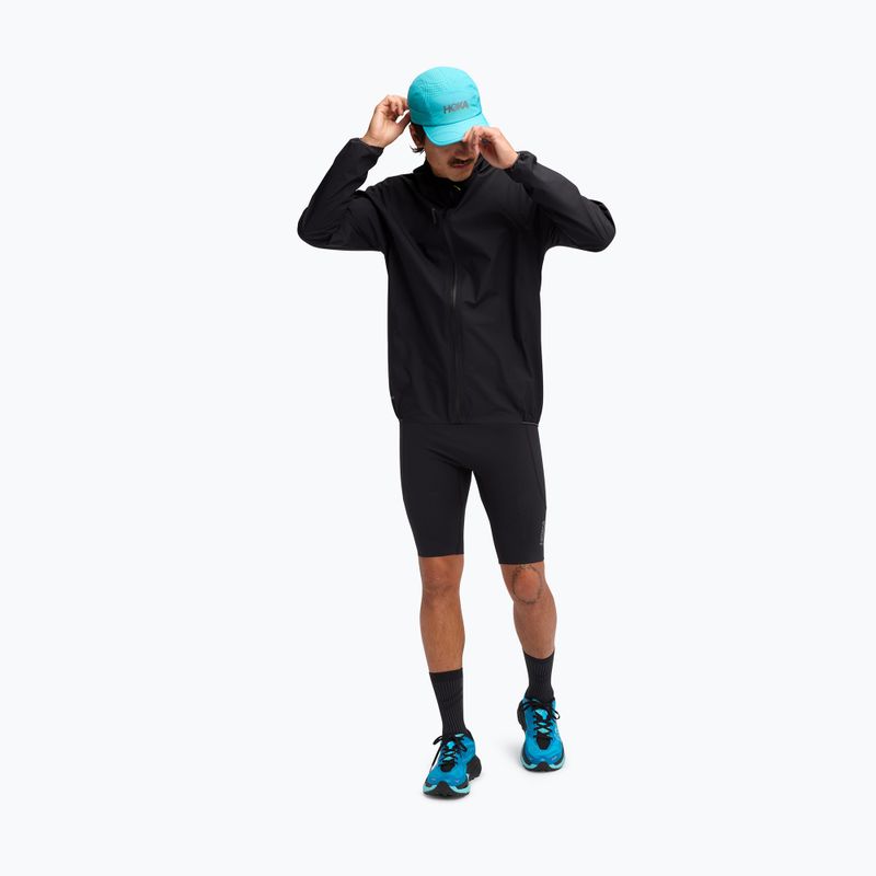 Giacca da corsa da uomo HOKA Skybreeze Waterproof GTX nera 2