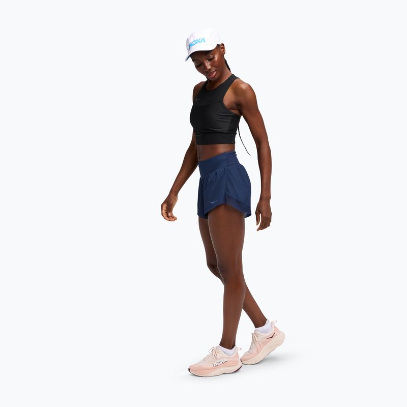 Pantaloncini da running da donna HOKA Glide 4" midnight blue 2